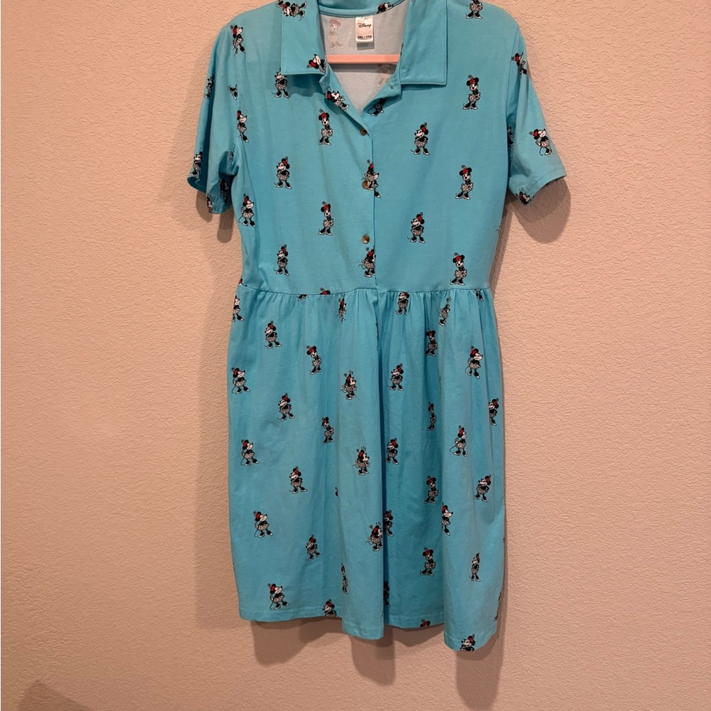 Adult 3XL Disney Minnie Mouse dress blue